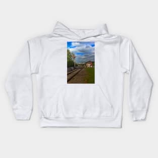 Orton Mere Station and signal box Kids Hoodie
